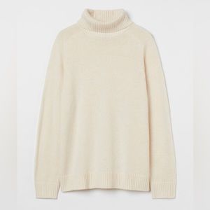 Relaxed Fit Turtleneck Sweater